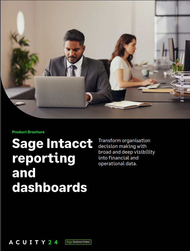 Sage Intacct Reporting and Dashboards